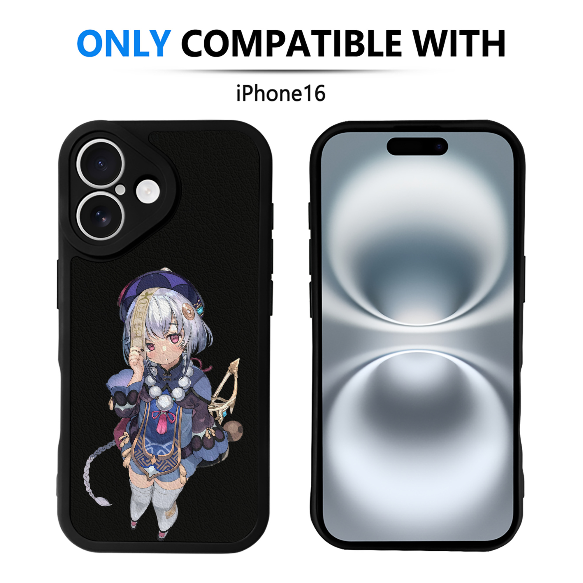 げんし神 七七 なな  genshin Nana 【iPhone 16シリーズ対応】シリコンスマホケース（レザー調） 材質：シリコン